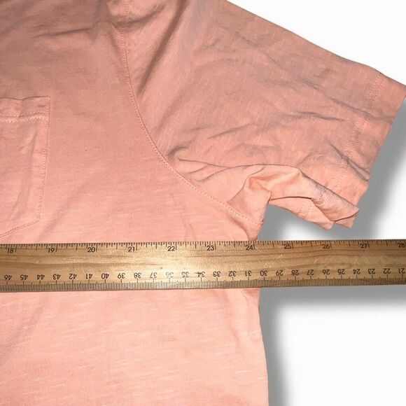 Ted Baker Mens Cotton Polo Shirt 6 XL Orange Peach Short Sleeve - Picture 9 of 9